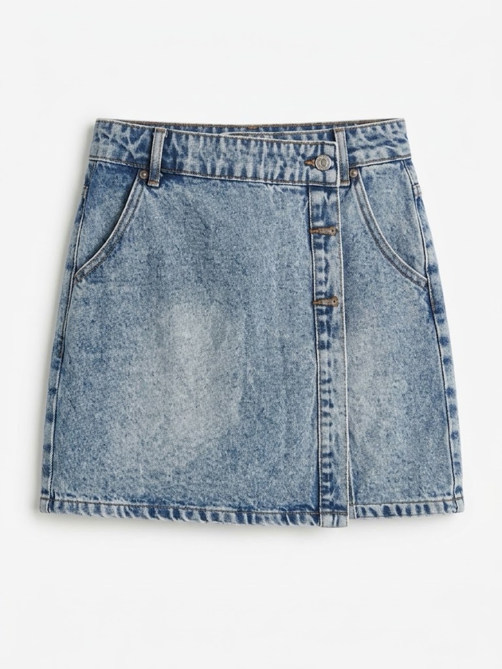 SHEIN Light Wash Denim Skirt